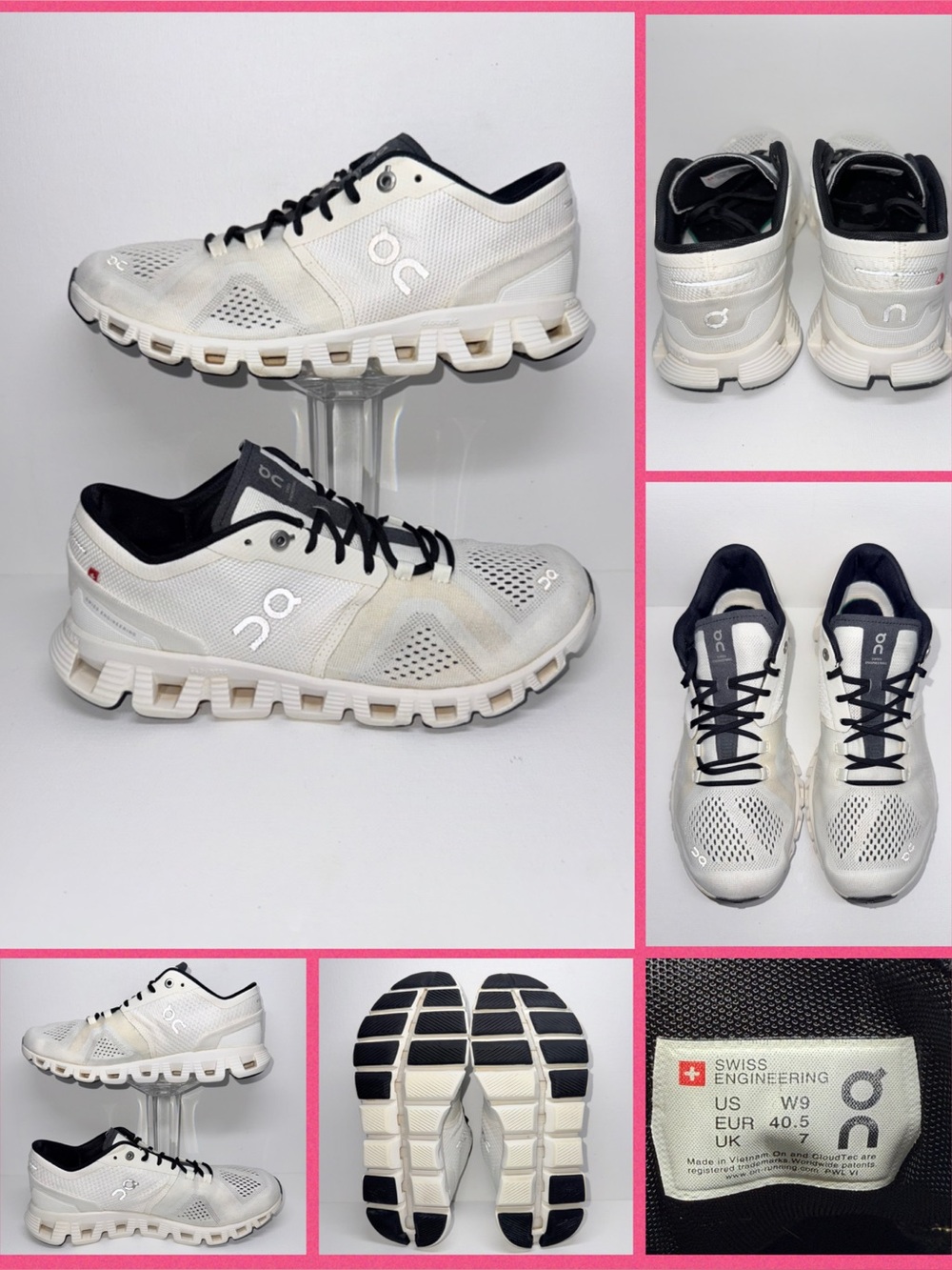 ON CLOUD X Women's Athletic Shoes in Sand with Black Accents